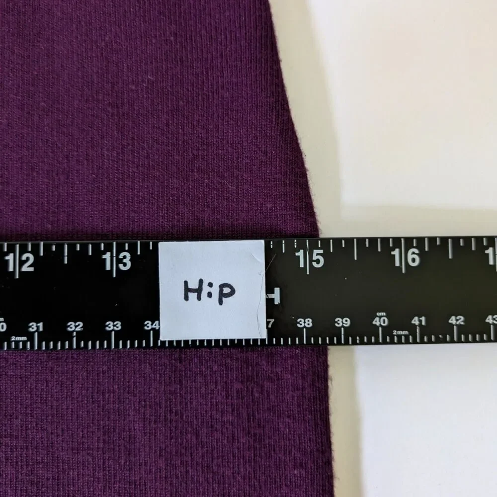 BEBE Purple Plum Knit Dress Size S Keyhole Cutout Bodycon Short Sleeves - Picture 13 of 16